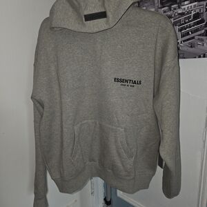 Fear of God Essentials Heather Gray Hoodie